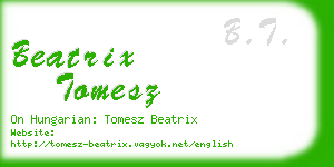 beatrix tomesz business card